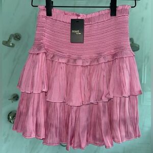 Reset by Jane Pink Ruffled Mini Skirt